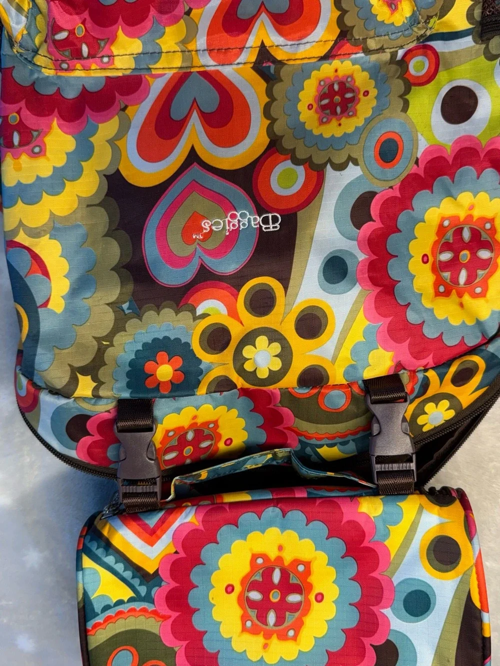 Baggies Colorful Floral Foldable Backpack
